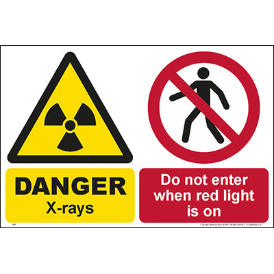 X-rays do not enter when red light is on