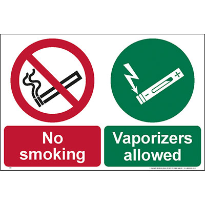 No smoking vaporizers allowed