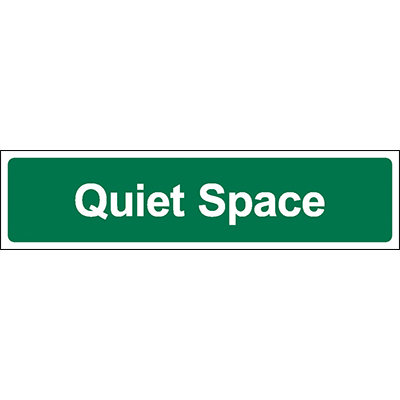 Quiet Space Door Sign