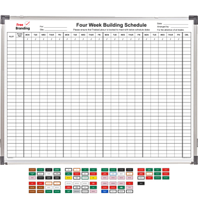 Four Week Building Schedule