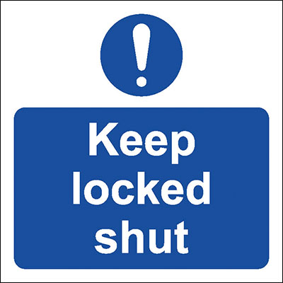 Keep locked shut with Symbol