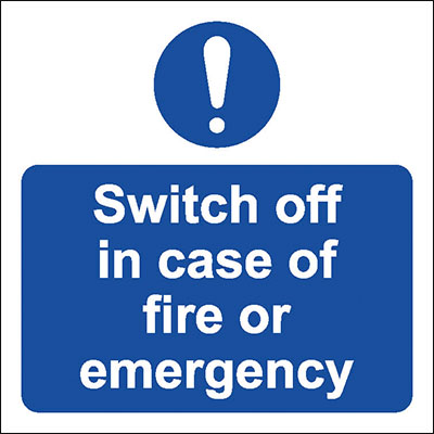 Symbol fire safety signs