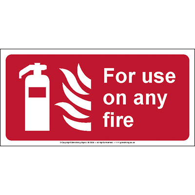 For use on any fire
