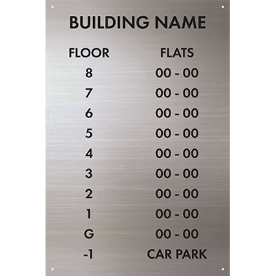 Custom Floor Directory Sign