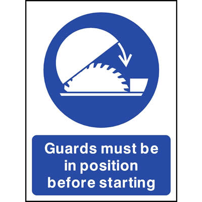 Guards must be in position before starting