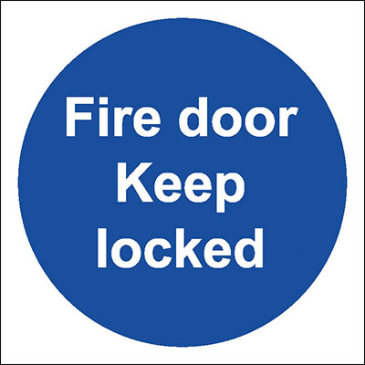 Fire door keep locked