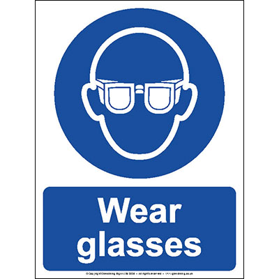 Wear glasses