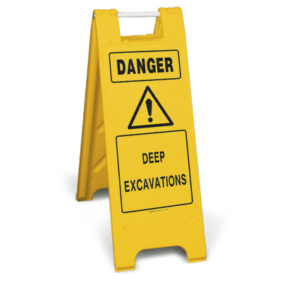 Danger deep excavations (Minicade)