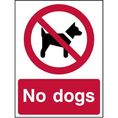 No dogs sign