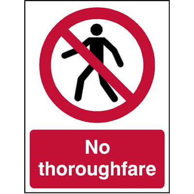 No thoroughfare