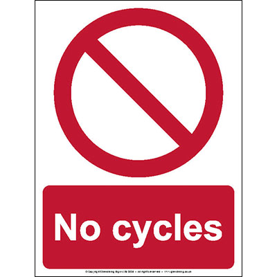 No cycles sign