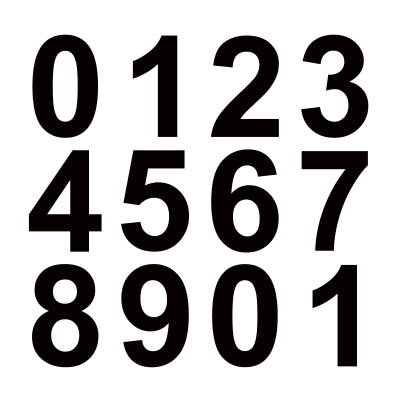 Plot Board Number Stickers