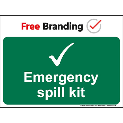 Emergency spill kit sign (Quickfit)