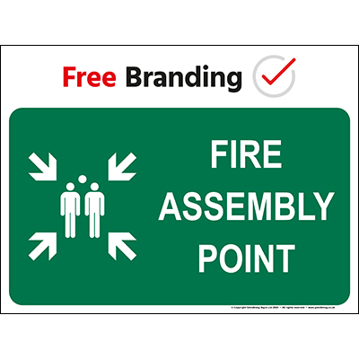 Fire assembly point sign