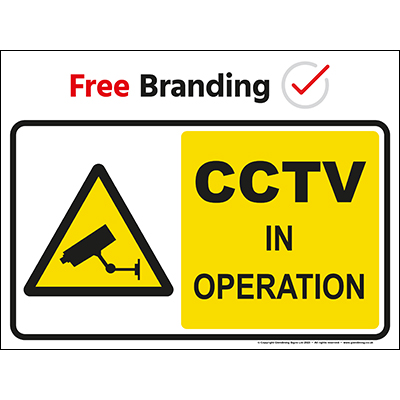 CCTV in operation sign