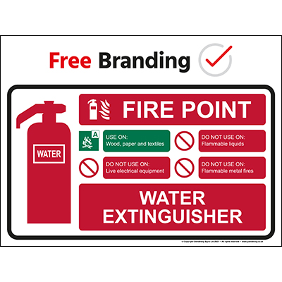 Water Extinguisher Sign