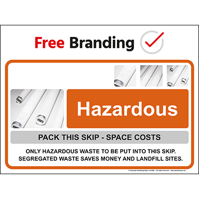 Hazardous (Quickfit) sign