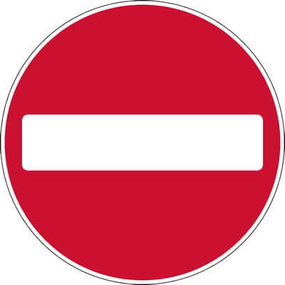 No entry symbol