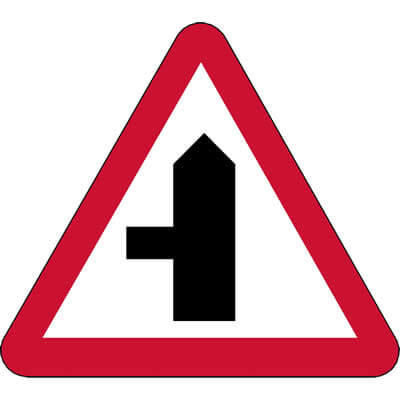 Side road ahead left