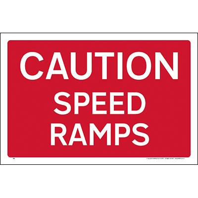 Caution speed ramps