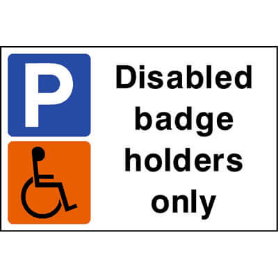 Disabled badge holders only