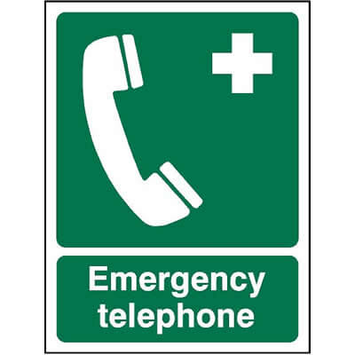 Emergency telephone sign