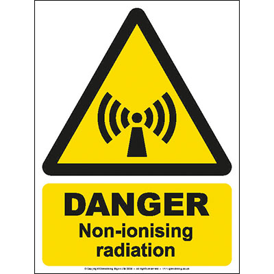 Danger non-ionising radiation sign